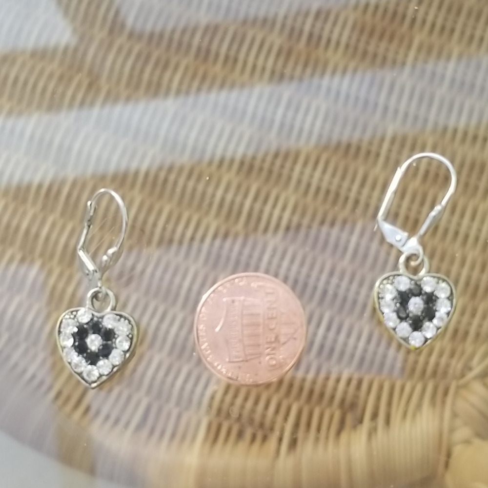 Seasonal whispers crystal heart earrings doubled sided - Picture 8 of 10